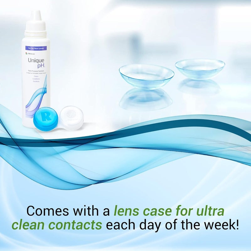 Menicon Unique pH Multi-Purpose Solution Plus RGP Lens Case, ONE 4 Fluid Ounce (120 Milliliter) Bottle - Image 4